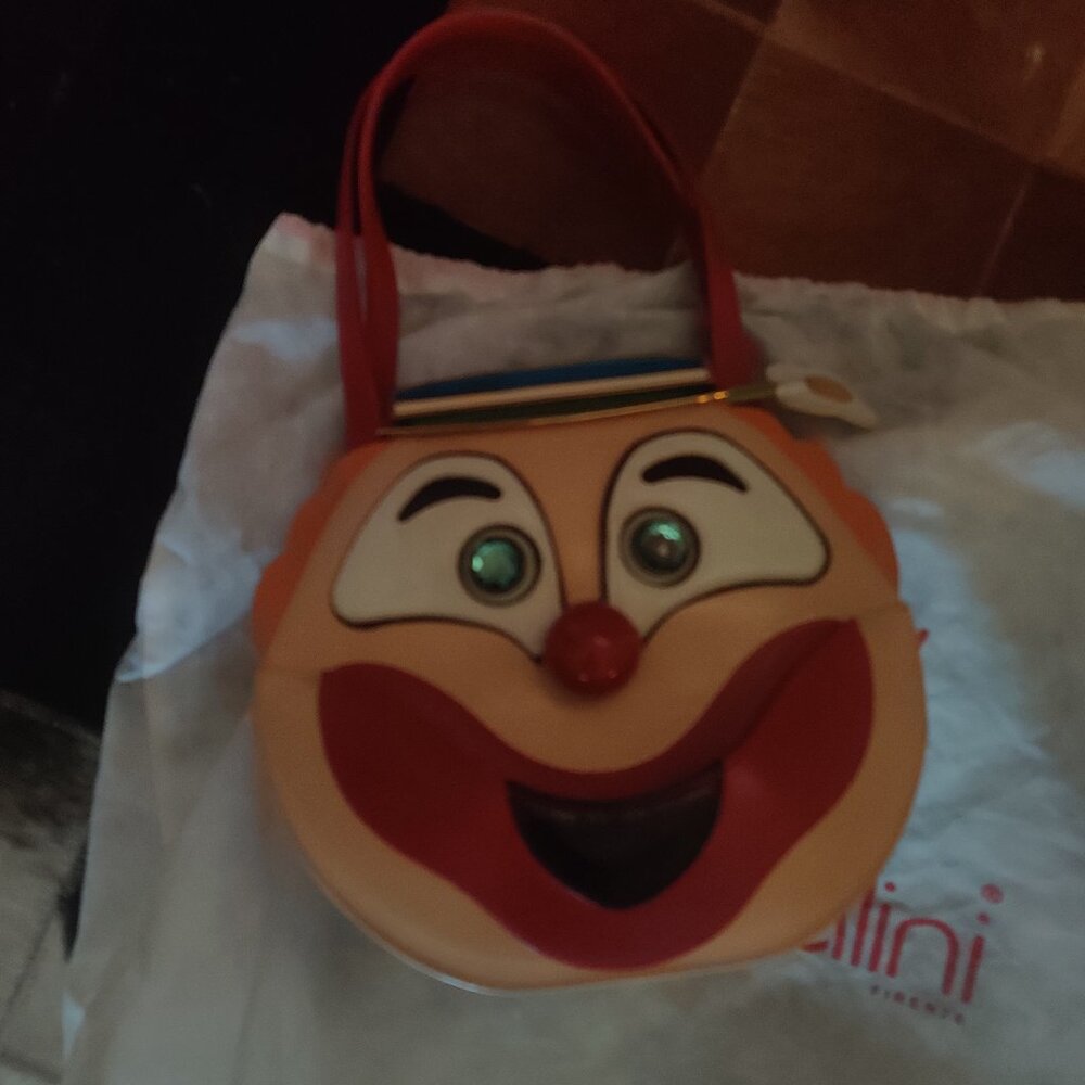 Braccialini handbag   double face Clown face  new $2800.00